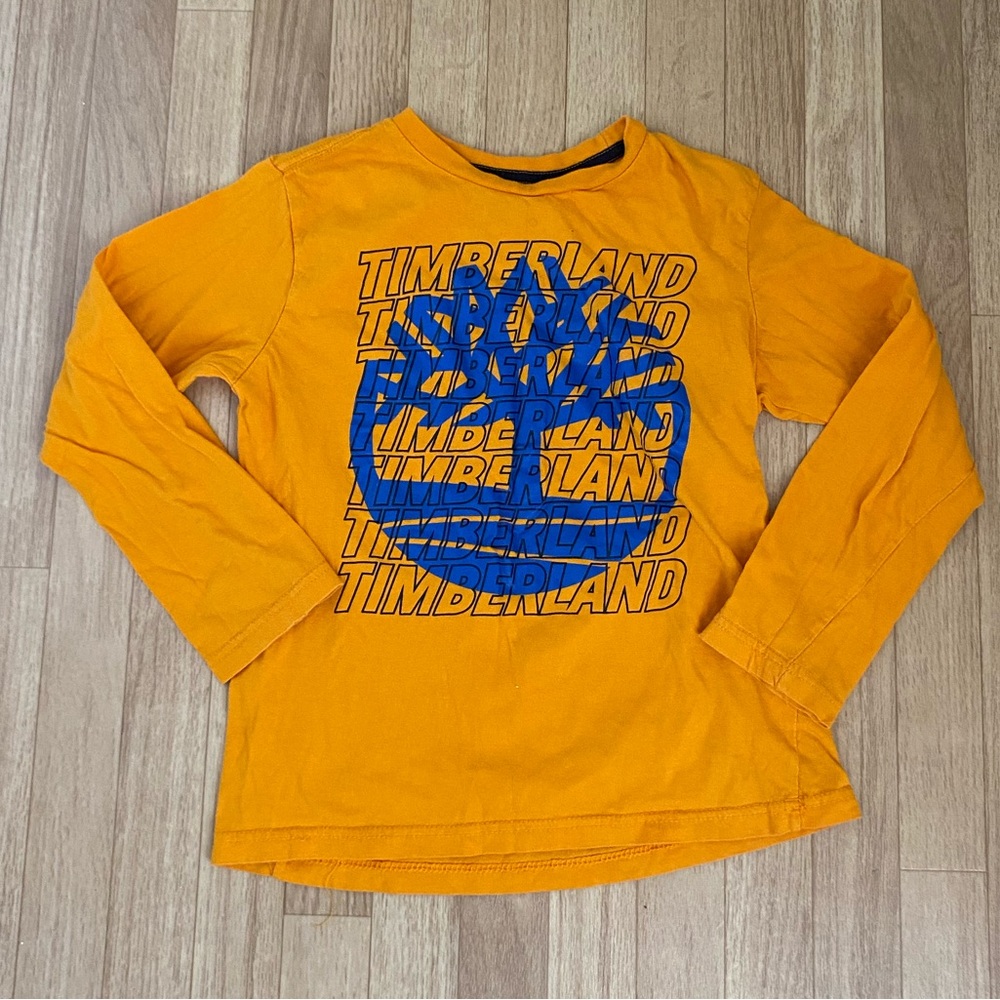 TIMBERLAND Boys Yellow Long Sleeves T-Shirt Size M (10-12)